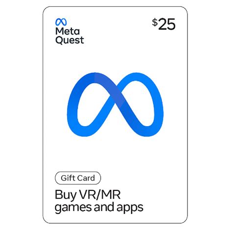 Meta Quest Gift Cards for VR Games & Apps